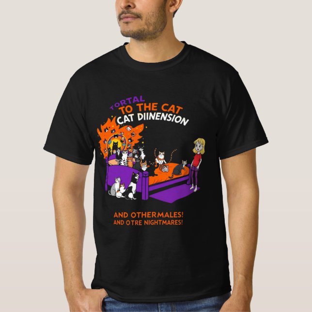 Portal a la Dimensión de los Gatos: Camiseta Diver (Anverso)