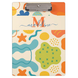 Portapapeles abstracto de color personalizado