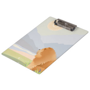 Portapapeles acrílico ROUGH RED CHOW