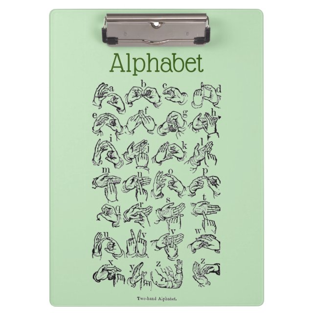 Portapapeles alfabético (Anverso)