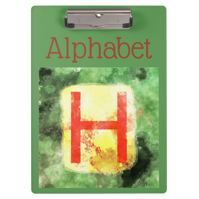 Portapapeles alfabético (Anverso)