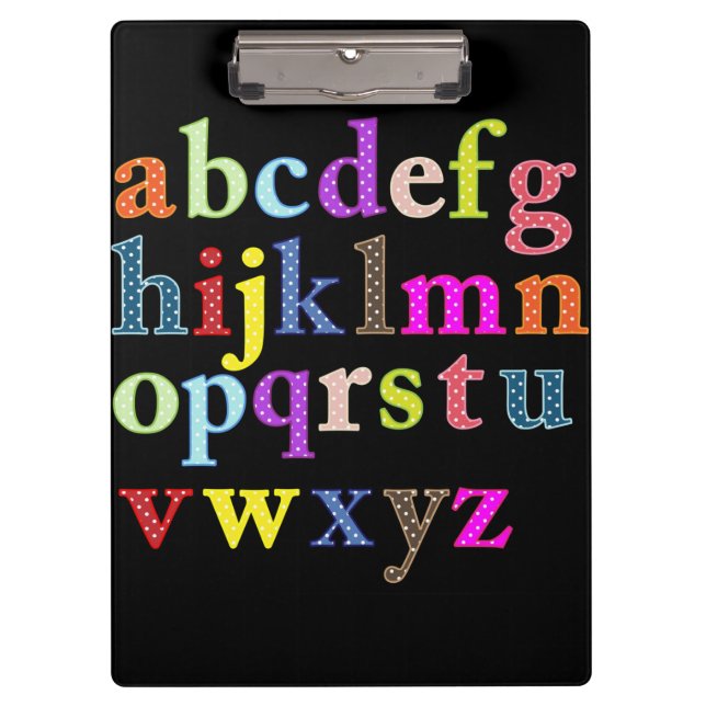Portapapeles alfabético (Anverso)