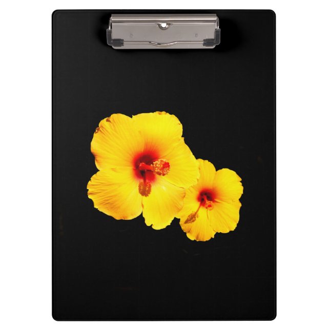 Portapapeles amarillo de Hibiscus (Anverso)