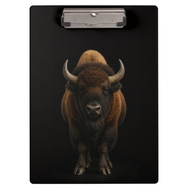 Portapapeles Black 4 Luxe, Bisonte Americano (Anverso)