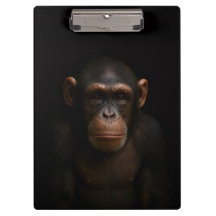 Portapapeles Black 4 Luxe, Chimpancé Sereno