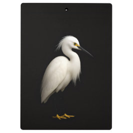 Portapapeles Black 4 Luxe, Elegante Garza Snowy Eg