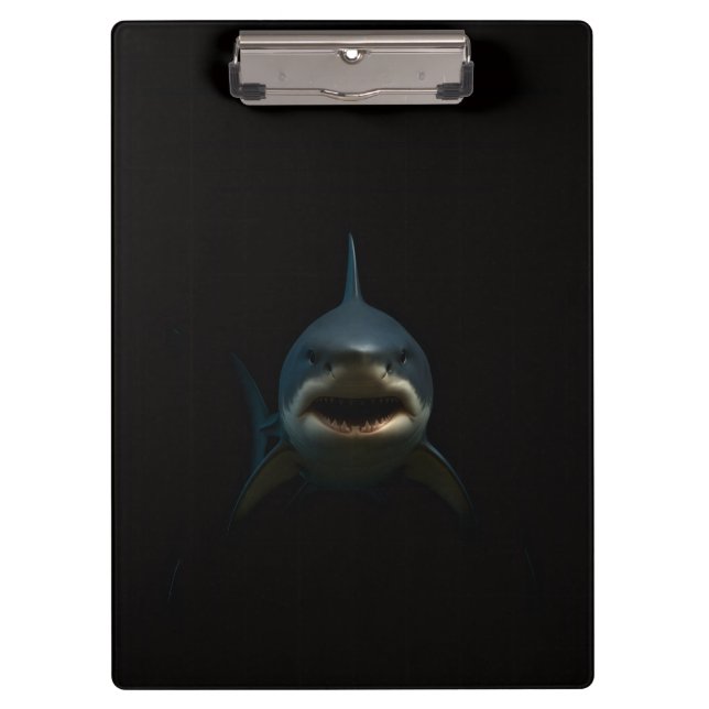 Portapapeles Black 4 Luxe, Gran Tiburón Blanco (Anverso)