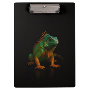 Portapapeles Black 4 Luxe, Iguana Verde