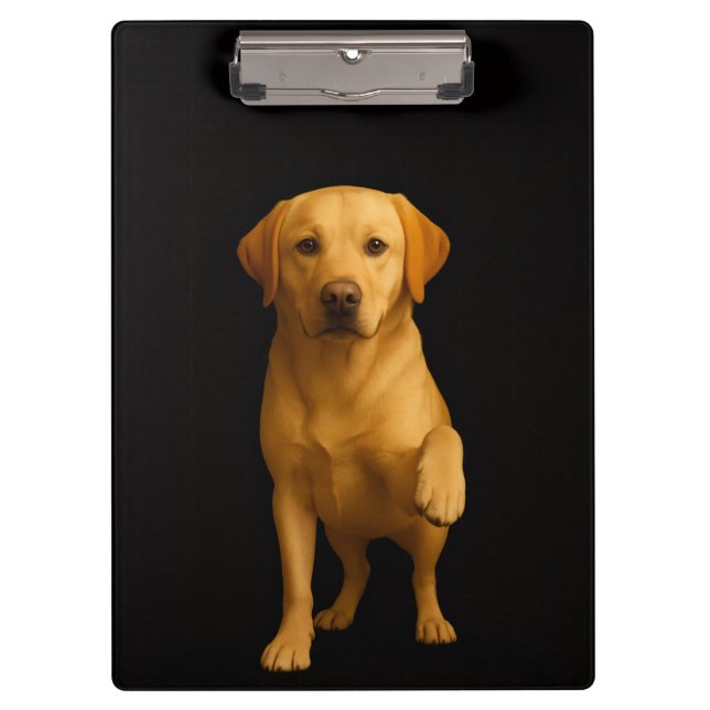 Portapapeles Black 4 Luxe, Labrador tierno (Anverso)