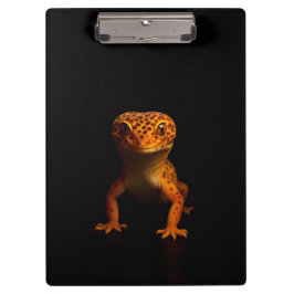 Portapapeles Black 4 Luxe, Lagarto Gecko Leopardo