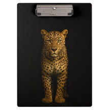 Portapapeles Black 4 Luxe, Majestuoso Leopardo