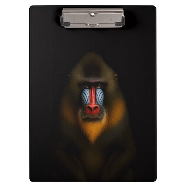 Portapapeles Black 4 Luxe, Mandrill Monkey (Anverso)