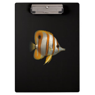 Portapapeles Black 4 Luxe, Pez Mariposa del Arreci