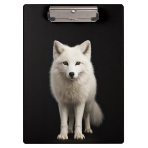 Portapapeles Black 4 Luxe, Zorro Ártico Marfil