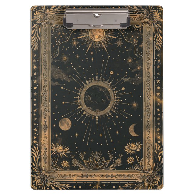 Portapapeles Celestial cósmico (Anverso)