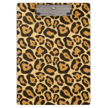Portapapeles con estampado de leopardo
