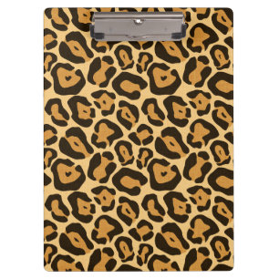 Portapapeles con estampado de leopardo