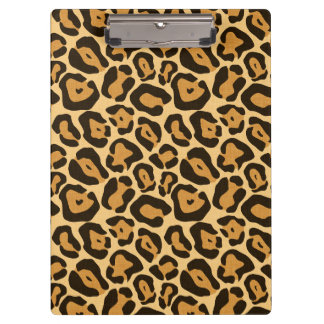 Portapapeles con estampado de leopardo