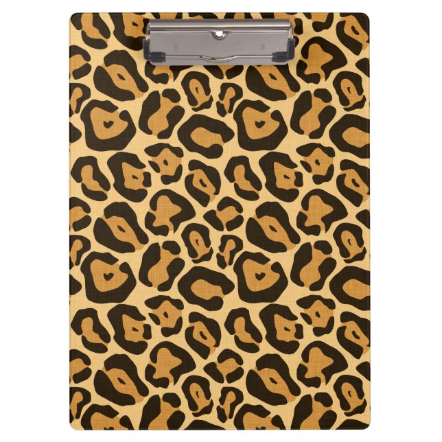 Portapapeles con estampado de leopardo (Anverso)