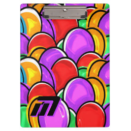 Portapapeles con monograma personalizado de arte p