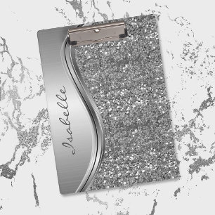 Portapapeles con monograma personalizado Rose Gold