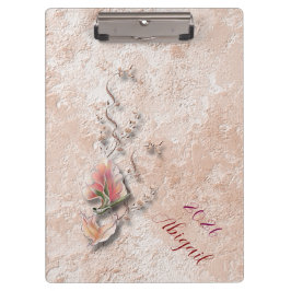 Portapapeles con relieve de naturaleza elegante