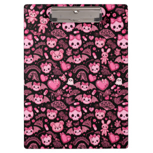 Portapapeles Dark Kawaii - Oficina Kawaii Rosa Got