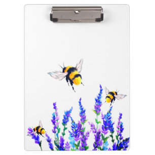 Portapapeles de abejas de muelle volador