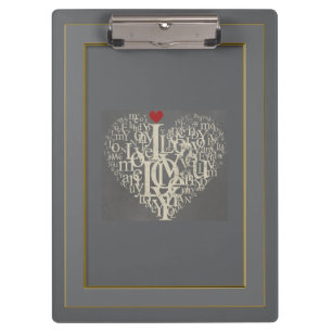 Portapapeles de amor