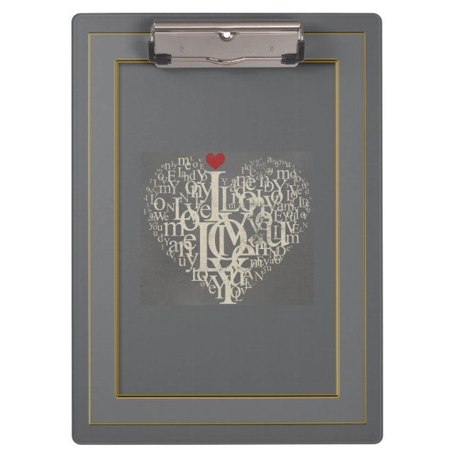 Portapapeles de amor (Anverso)