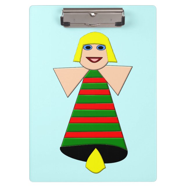 Portapapeles de Angel Bell para navidades (Anverso)