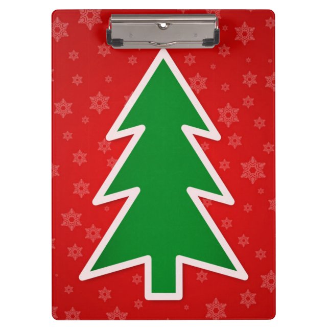 Portapapeles de árbol de Navidad (Anverso)