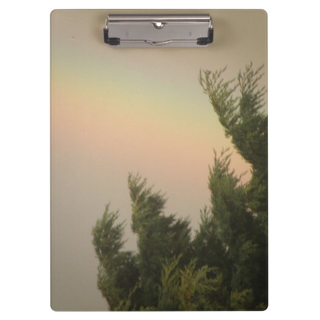 Portapapeles de arcoiris y árboles (Anverso)