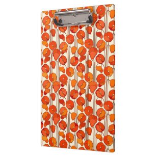 Portapapeles de Art Nouveau Poppies