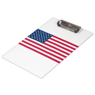 Portapapeles de bandera estadounidense patriótica