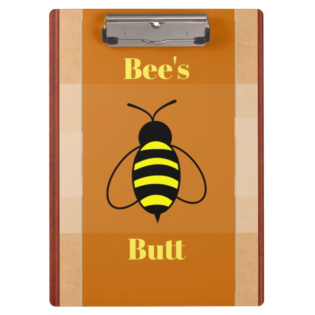 Portapapeles de Bee's Butt (Anverso)