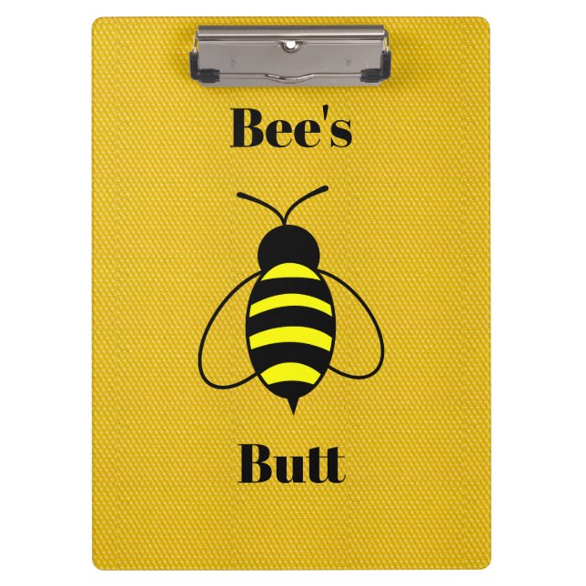 Portapapeles de Bee's Butt (Anverso)