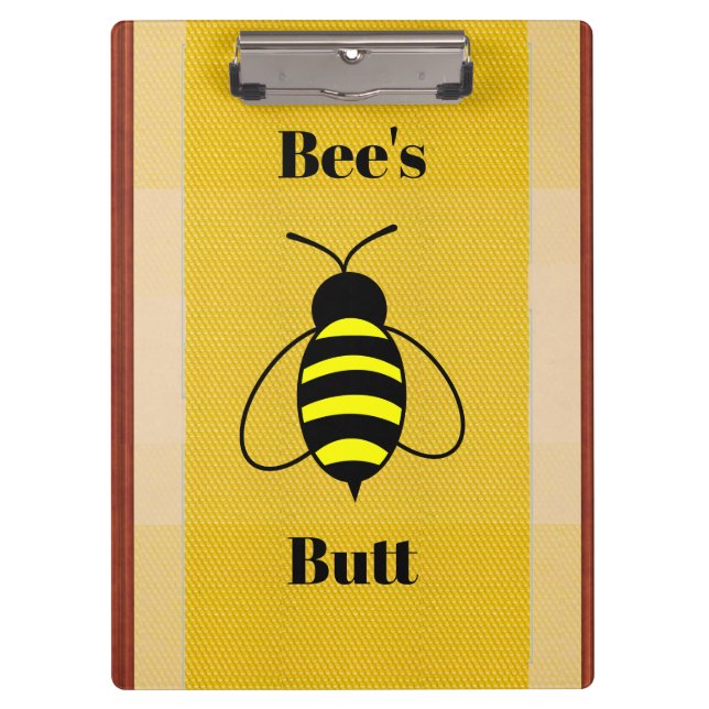 Portapapeles de Bee's Butt (Anverso)