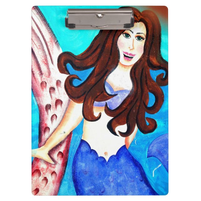 portapapeles de brunette mermaid (Anverso)