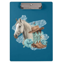 Portapapeles de Caballo Occidental - Azul Marino