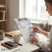 Portapapeles de calendario personalizado para uso 