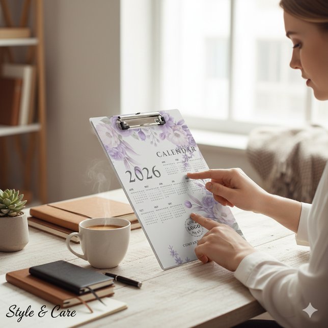 Portapapeles de calendario personalizado para uso  (Personalized Calendar-26 Clipboard for Office Use)