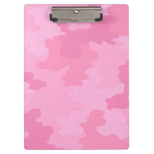 Portapapeles de camuflaje rosado