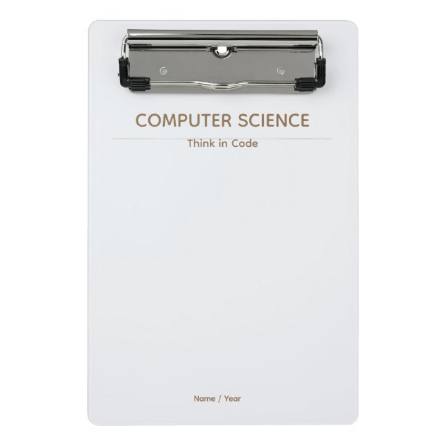 Portapapeles de Ciencias de la Computación – Diseñ (Anverso)