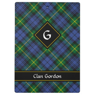 Portapapeles de Clan Gordon Tartan