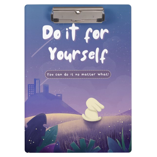 Portapapeles de conejo nocturno 🌙 🐇 (Anverso)