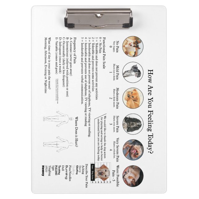 Portapapeles de Consulta médica de evaluación de d (Anverso)