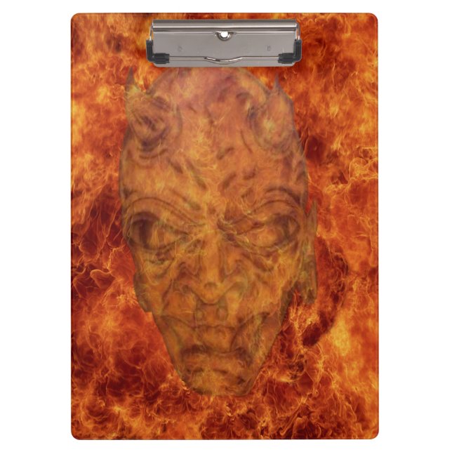 Portapapeles de Demonio de Fuego (Anverso)