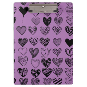 Portapapeles de dibujo de escrúpulos de corazón ne