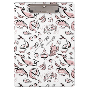 Portapapeles de dibujo de tinta de cocina china mo